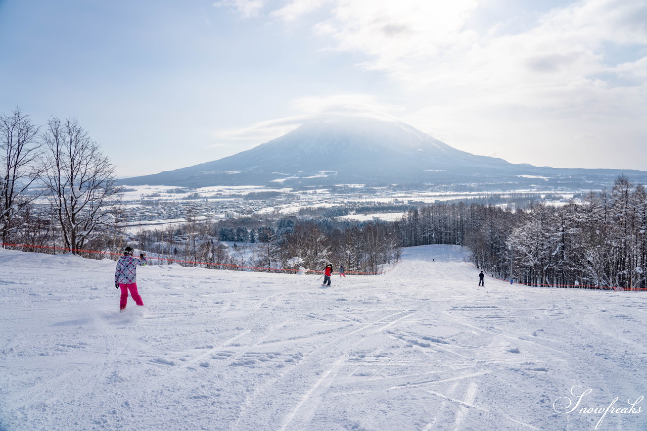 倶知安町旭ケ丘スキー場　羊蹄山を見上げながら滑走、地元のスキーヤー＆スノーボーダーたちに長く愛される粉雪ゲレンデ！